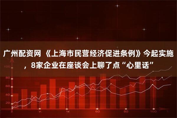 广州配资网 《上海市民营经济促进条例》今起实施，8家企业在座谈会上聊了点“心里话”