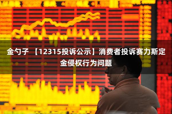 金勺子 【12315投诉公示】消费者投诉赛力斯定金侵权行为问题